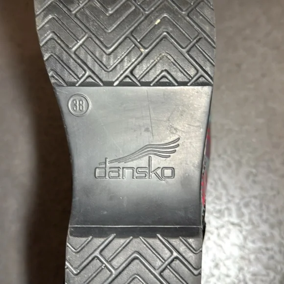 Dansko Women's Multi Colored Gray Paisley Clogs Comfort Shoes Size 38 Nurse Tech - Picture 9 of 11